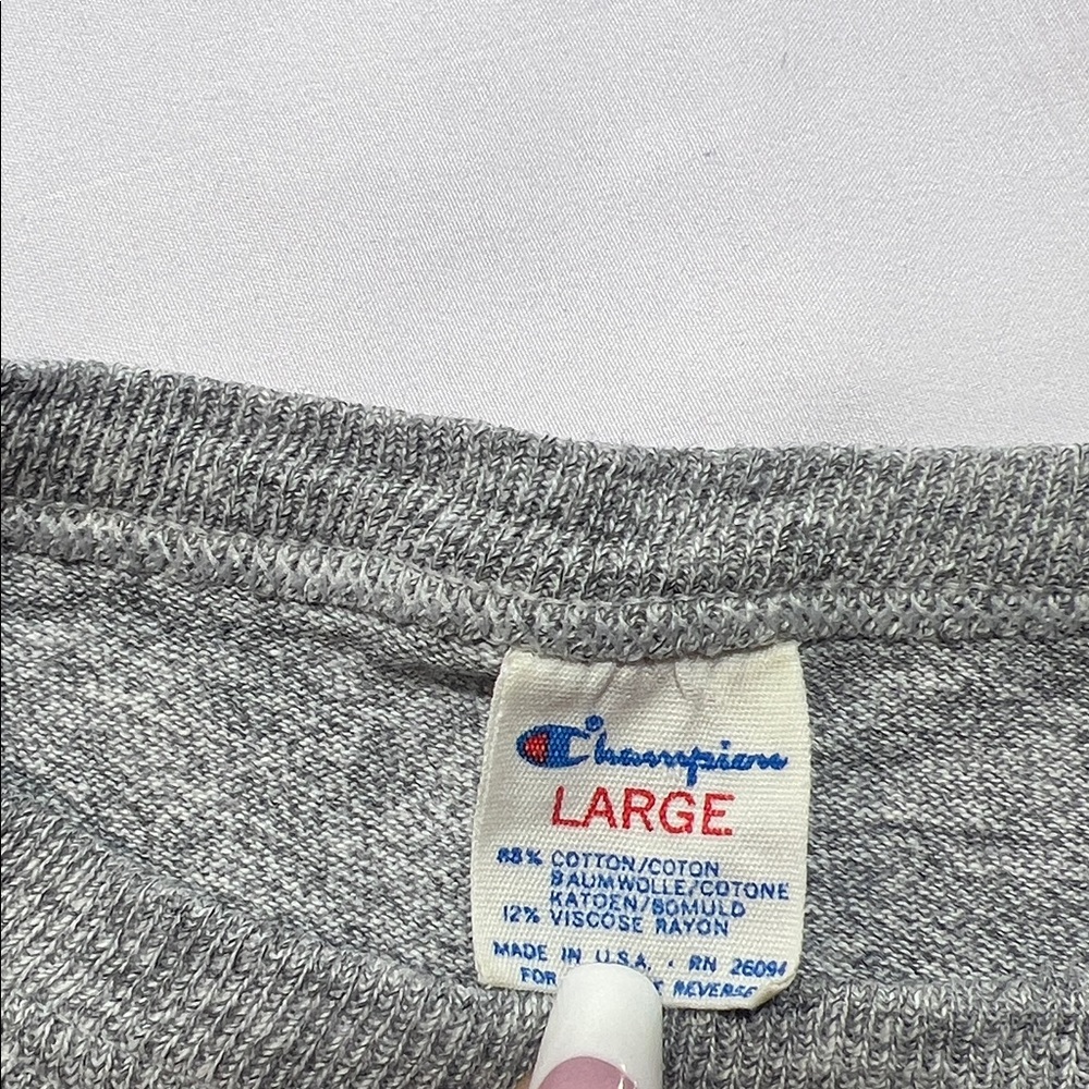 Vintage Champion Harvard Tennis T Shirt Single Stitch Made USA Large - Picture 2 of 9